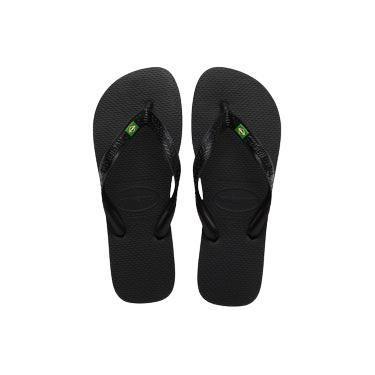 Imagem de Chinelo havaianas unissex brasil 4000032, Preto, 35