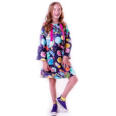 Imagem de Vestido Moletom "Astronauta" - Saia de Filó, 8