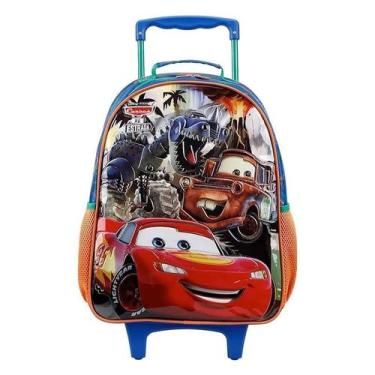 Imagem de Mochila Escolar Infantil com Rodinhas Carros 11641 Azul - Xeryus