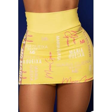 Imagem de Short saia reflection maria gueixa, M, Amarelo
