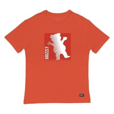 Imagem de Camiseta Grizzly On The Grind SS Masculina Laranja, G, Laranja