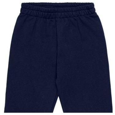 Imagem de Calça De Moletom Flanelada Com Punho Infantil MasculinaKyly, Preto, 10