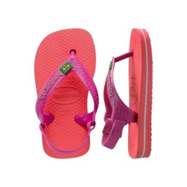 Imagem de Havaianas brasil logo baby, Coral, Rosa, 20