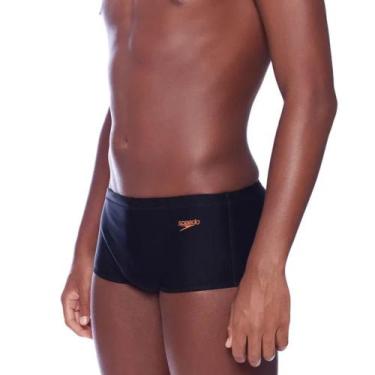 Imagem de Sunga Speedo Solid - Preto/Laranja, Preto, Laranja, G2
