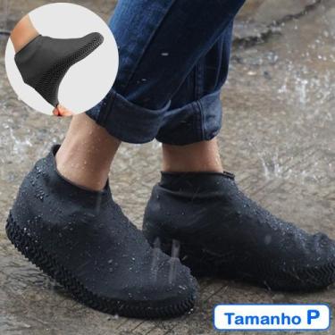 Imagem de Capa de Chuva Tenis Calçado de Silicone Preto P CBRN11551 - COMMERCE B