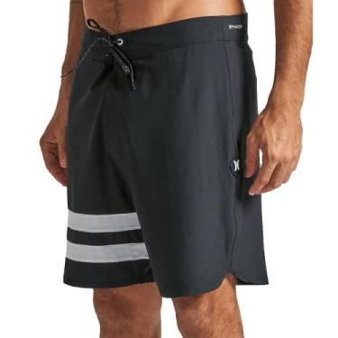 Imagem de Bermuda Hurley Phantom Block Party 18", 38, Preto