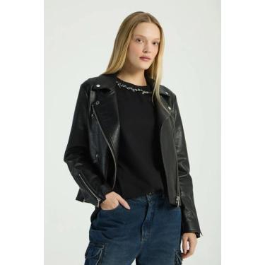 Imagem de T-Shirt Lisa C/ Gola Bordada My Place, M