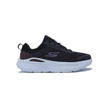 Imagem de Tenis Skechers Go Run Lite - masculino - preto e branco, Pto, Bco, Vrm