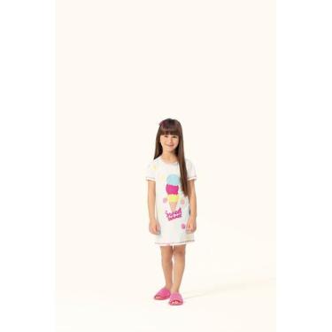 Imagem de Camisola Infantil Sorvete em Algodão - Lua Encantada, 02