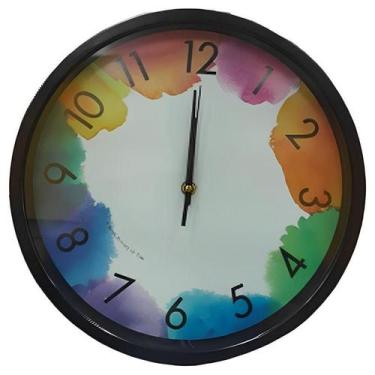 Imagem de Relógio de Parede 30x4cm N239575-0 Preto - Quanhe