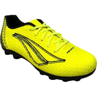 Imagem de Chuteira Campo Penalty Bravo Kids XXII, Amarelo, Preto, 33