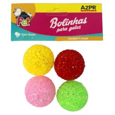Imagem de Bolinha Para Gatos 4 Pçs Azpr 