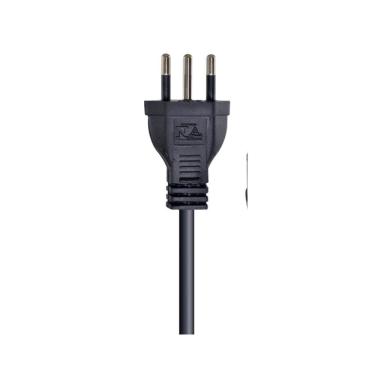 Imagem de Cabo de Força Tripolar para Fonte Vinik 3x0,50mm 0,5m Até 250V 3A Kit 10 Unidades