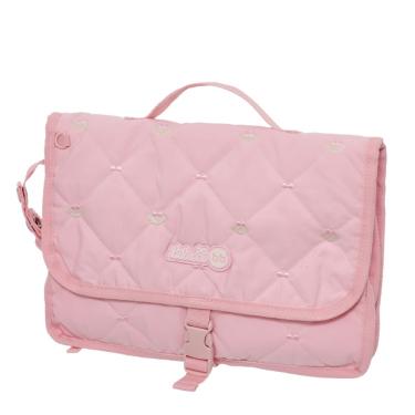 Imagem de Trocador de Fralda Lilica Ripilica Comfy Bebê Menina Cor Rosa Luxo Portátil Dobrável Impermeável Acolchoado