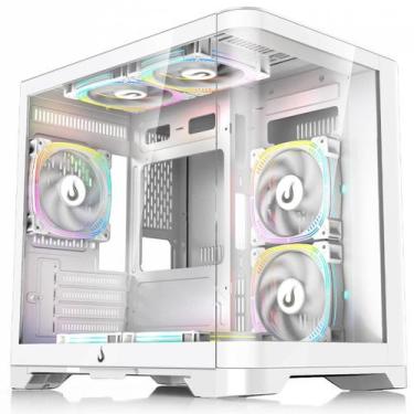 Imagem de Gabinete Gamer Rise Mode Galaxy Curved, Mid Tower, Vidro Temperado, mA