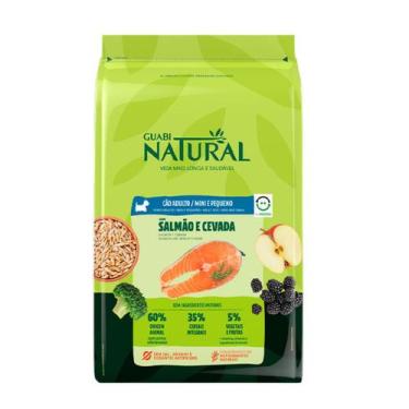 Imagem de Ração Guabi Natural Cães Adultos Mini e Pequeno Sabor Salmão e Cevada 