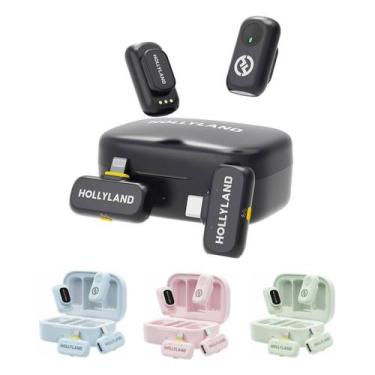 Imagem de Microfone Lapela Duplo Hollyland Lark A1 Combo Usb-c E Lightning - Pre