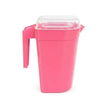 Imagem de Jarra Plástica 1800Ml Tampa Antivazamento Livre Bpa Alça Ergonômica Bi