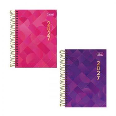 Imagem de Agenda executiva espiral diária 1/4 Spot Feminina 187x129mm 2027 - Til