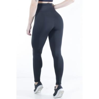 Imagem de Conjunto Fitness Legging e Top Preto Liso