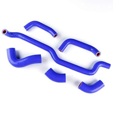 Imagem de LUXERAD Tubo de refrigeração de 3 camadas de 4,5 mm de desempenho de silicone para Kawasaki Vulcan VN900 (azul)