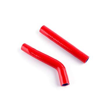 Imagem de LUXERAD Mangueira de silicone de arrefecimento para radiador ATV de 3 camadas para 04-12 Ho nda TRX 450R (vermelha)