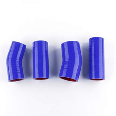 Imagem de LUXERAD 3 camadas 4,5 mm Performance Turbo Intercooler Silicone Boost Mangueiras para Peugeot 207 HDI 1.6 110 (azul)