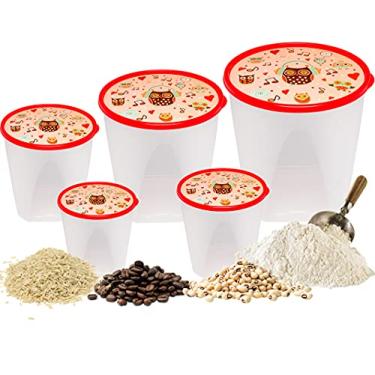 Imagem de CJ MANTIMENTO REDONDO C/ 5PCS CORUJA