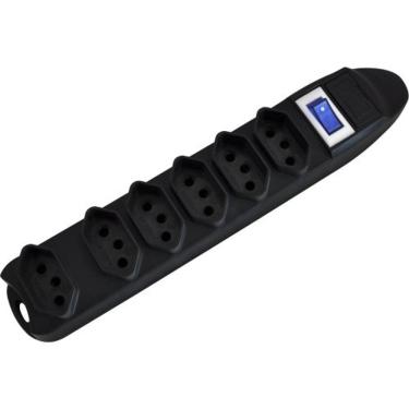 Imagem de Filtro De Linha 6 Tomadas 2P+T Pst-101 Preto Fortrek