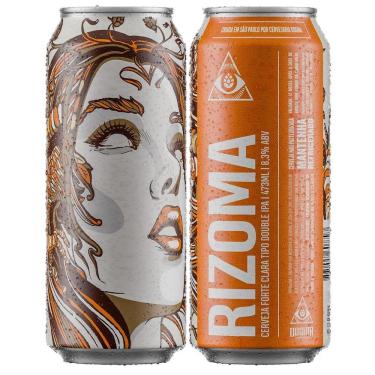 Imagem de Cerveja artesanal Dogma Rizoma IIPA Lata 473ml
