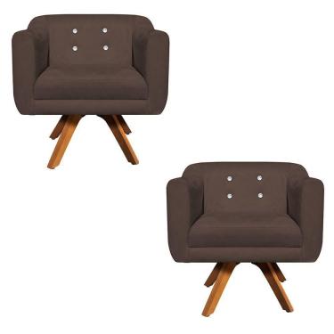 Imagem de Kit 02 Poltronas Giratória Julia Mm30