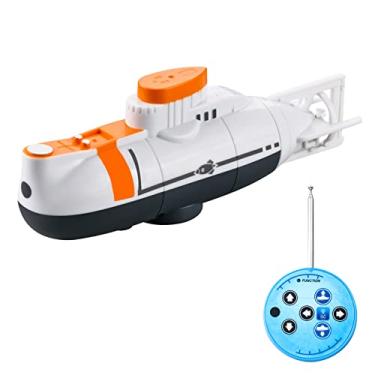 Imagem de lifcasual Mini barco RC submarino RC barco com controle remoto brinquedo RC à prova d'água para crianças