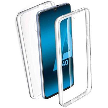 Imagem de iPOMCASE Capa de 360 graus para Samsung Galaxy A40, frente e verso