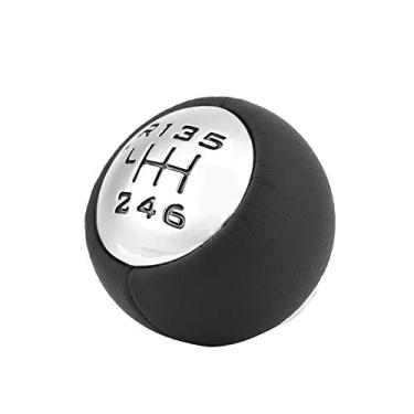 Imagem de Keenso 6 velocidades preto alavanca de câmbio botão de mudança bola botão de mudança kit adaptador de botão de mudança de marchas cabeça de alavanca de mudança de marchas para Peugeot 307 308 3008 407 5008 807 Citroen C3 C4 C8