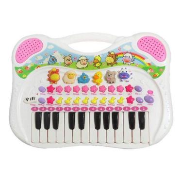 Piano Teclado Infantil Som De Animais Musical Fazendinha em Promoção na  Americanas