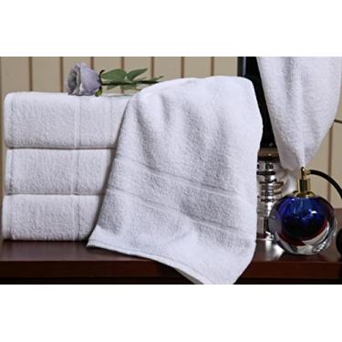 Imagem de Kit 8 Toalhas de Rosto Branca Hotel Macia Felpuda - Prata - Costura Dupla Reforçada (Branco Off White)