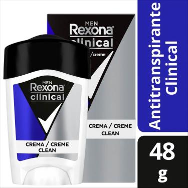 Imagem de Desodorante Rexona Men Clinical Clean Antitranspirante em Creme com 48g 48g