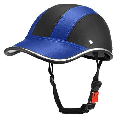 Imagem de Tingpai Capacete de segu nça pa ciclismo espo vo ao ar livre Boné de beisebol Chapéu pa scooter de motocicleta