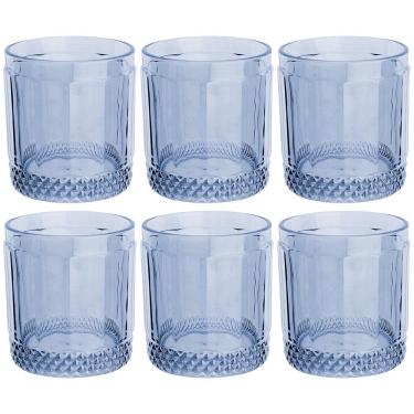 Imagem de Conjunto de Copos Baixos L'Hermitage Splendor Azul 330 ml - 6 Peças