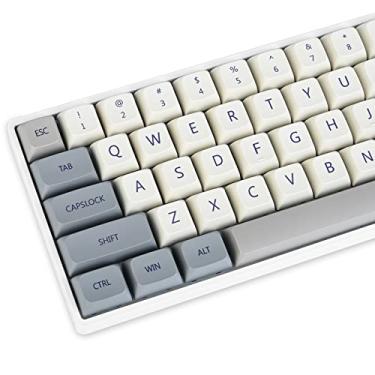 Imagem de Conjunto de teclas de sublimação de tinta 60 persent Retro XDA Profile PBT 137 teclas para teclado mecânico Cherry MX Switches (pedra)