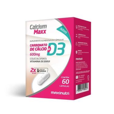 Imagem de Calcium Maxx D3 (Cálcio + Vitam D) - 60 Cápsulas - Maxinutri