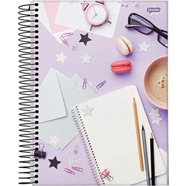 Imagem de Kit de Cadernos, Jandaia, Universitário, 10 Matérias, Capa Dura, On Fleek, 200 Folhas, Pacote com 4