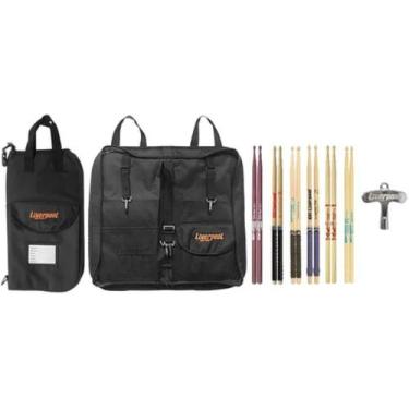 Imagem de Kit Bag Premium Bag 02P + Set De Baquetas 6 Pares Liverpool