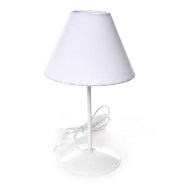 Imagem de Potinho de Mel Abajur Metal Simples Quarto Bebê Infantil Menina Menino Branco