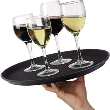 Imagem de Bandeja Antiderrapante Garçom Restaurante Festa Buffet 40cm