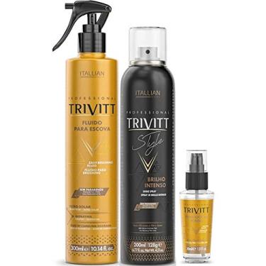 Imagem de Kit Finalizador Trivitt 3 Produtos Itallian Hairtech