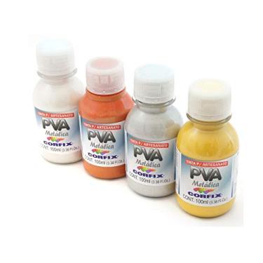 Imagem de Corfix - Tinta Pva Metalica 100Ml Cx/3Un