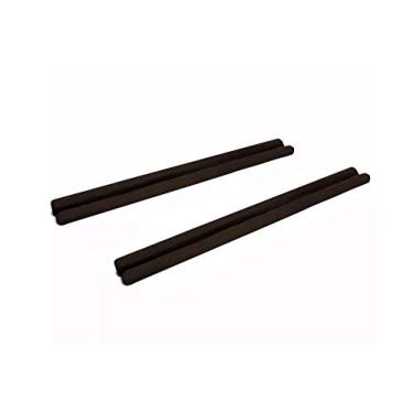 Imagem de Protetor de Porta Veda Portas Kit com 2 Unidades Marrom Escuro 80cm