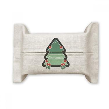 Imagem de Bolsa de linho de algodão com ícone de desenho de árvore de Natal