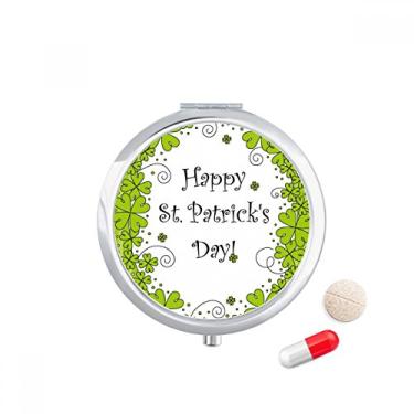 Imagem de Caixa de comprimidos com trevo de quatro folhas da Irlanda Happy St.Patrick's Day